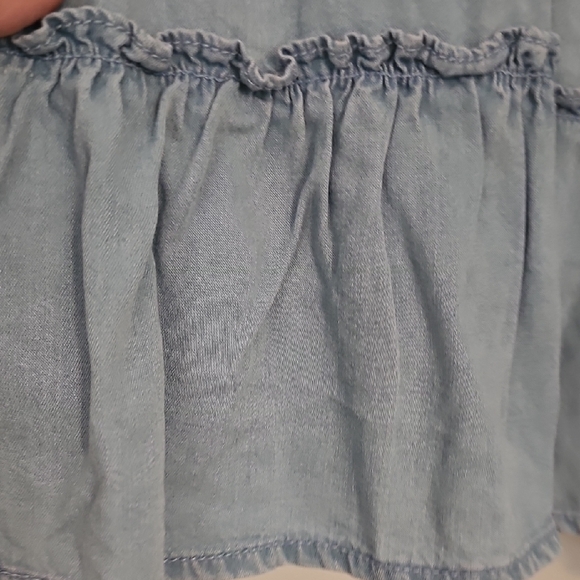 Westbound Light Blue Ruffled Mini Skirt - Picture 5 of 8